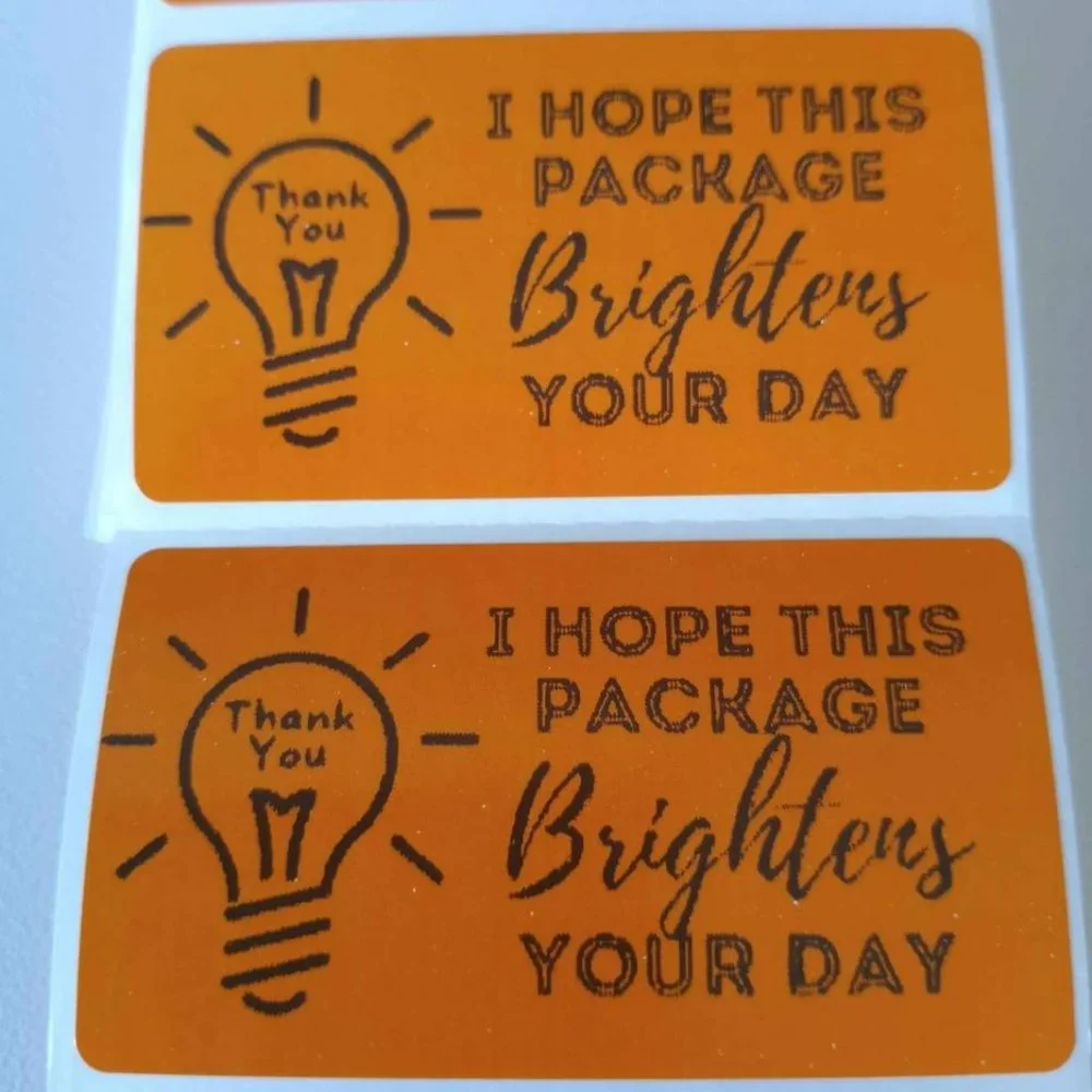 💙100 Brighten Your Day- Shipping Labels Thermal Packaging Stickers 2.25